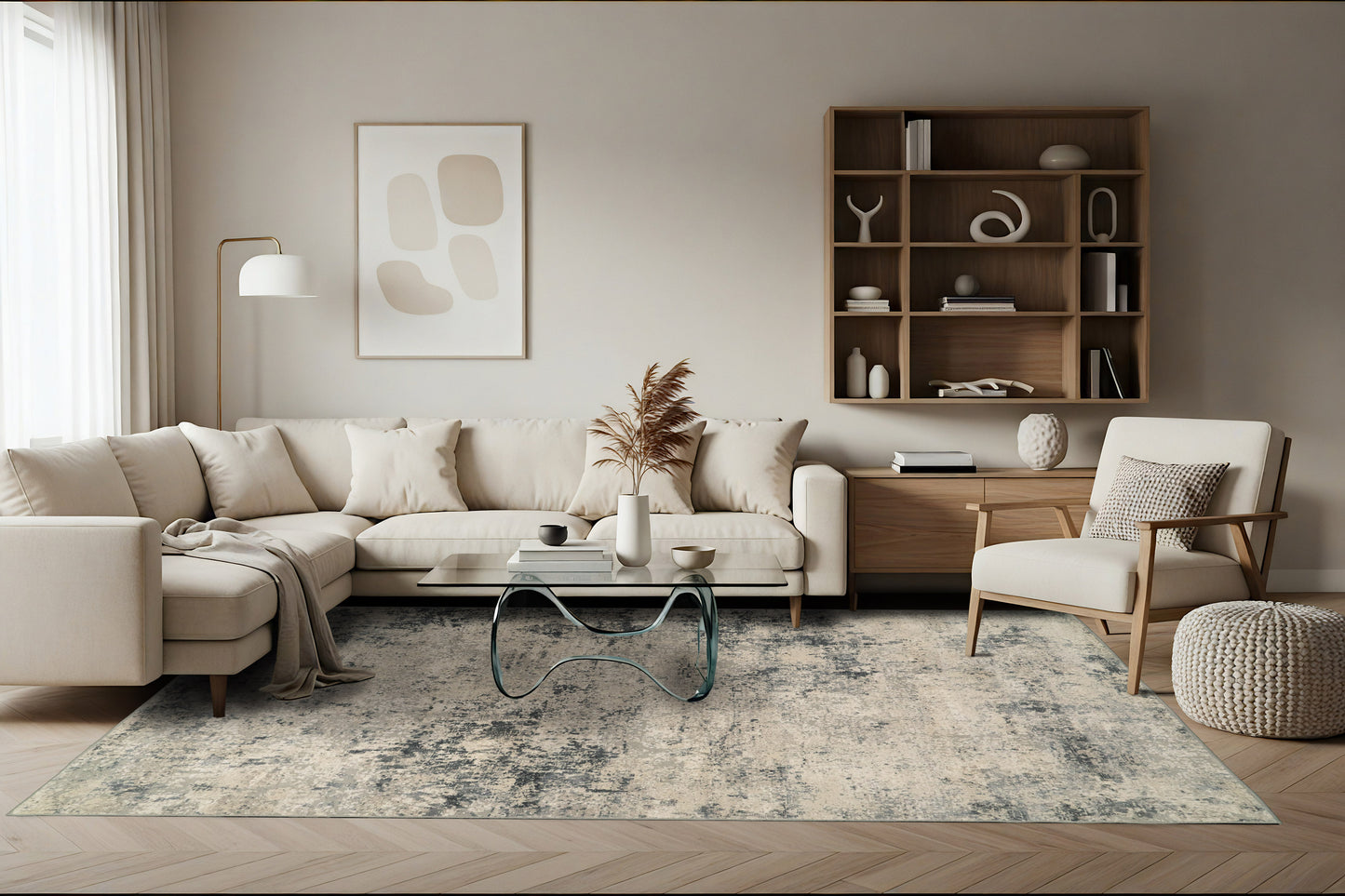 Couture 52029-6454 Ivory/Grey Area Rug