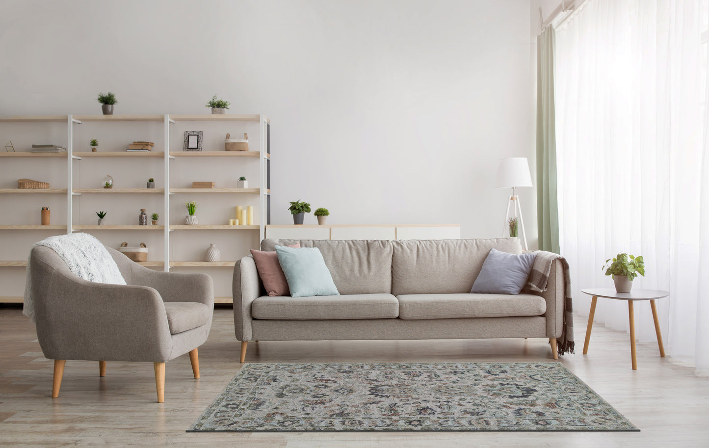 Daisy 9086-899 Beige/Multi Area Rug
