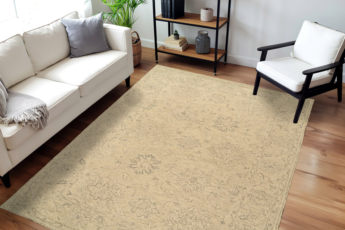 Daisy 9088-100 Ivory Area Rug