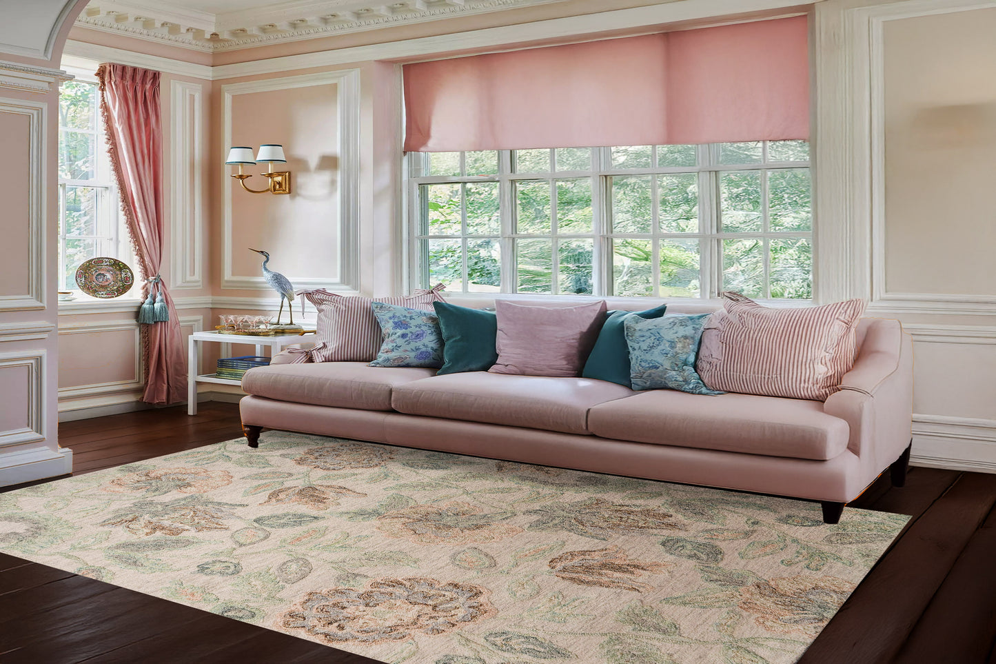 Daisy 9095-846 Beige/Sage/Rust Area Rug