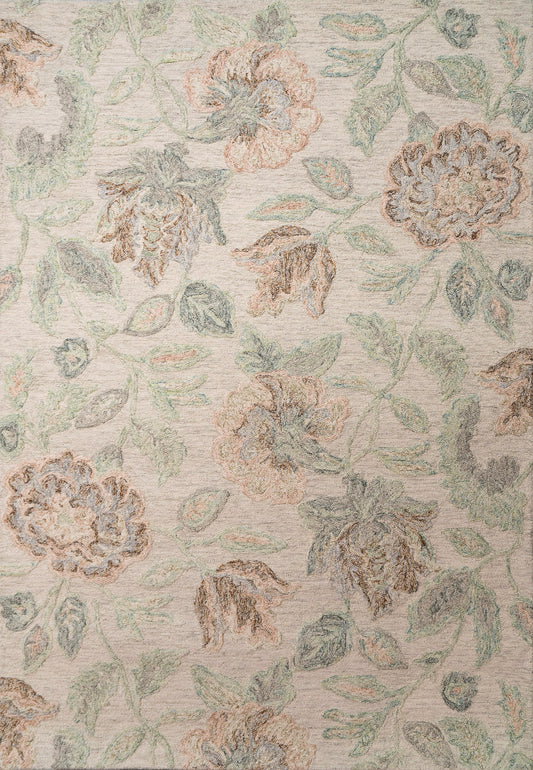 Daisy 9095-846 Beige/Sage/Rust Area Rug