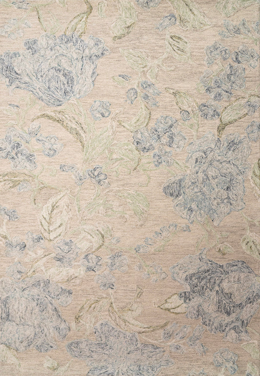 Daisy 9096-845 Beige/Sage/Blue Area Rug