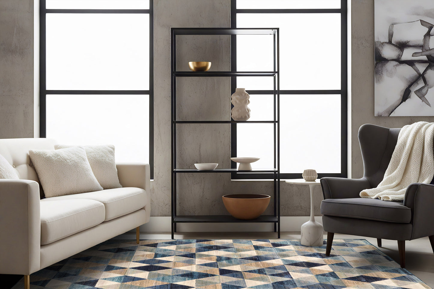 Eclipse 63263-5161 Blue/Multi Area Rug