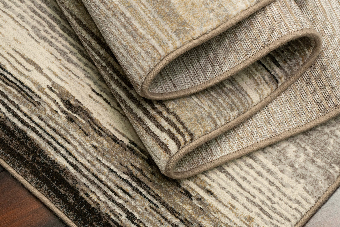 Eclipse 63351-9243 Beige/Brown/Grey Area Rug