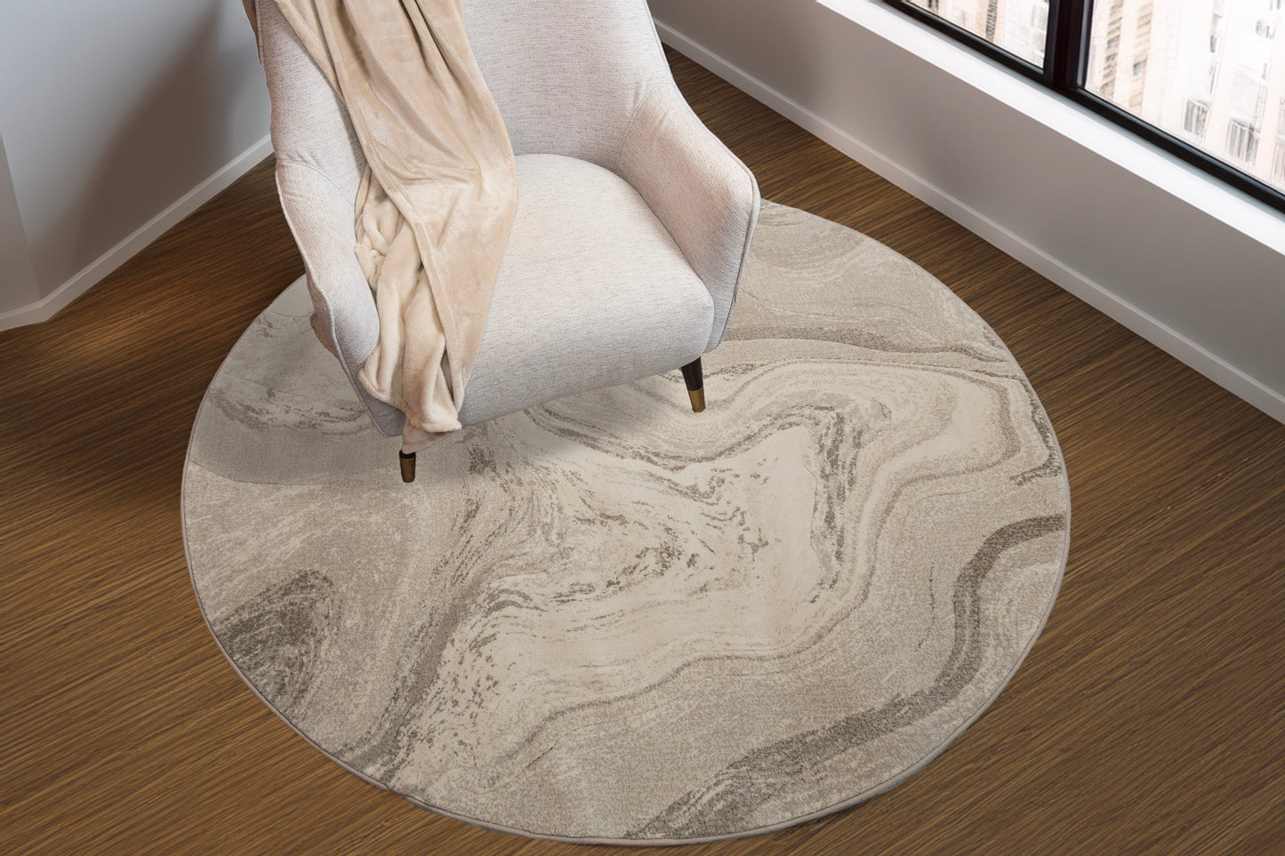 Eclipse 63436-6575 Beige Area Rug