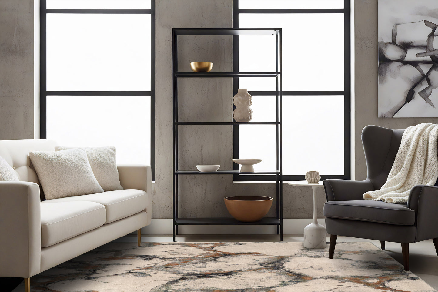 Eclipse 63494-6676 Grey/Multi Area Rug