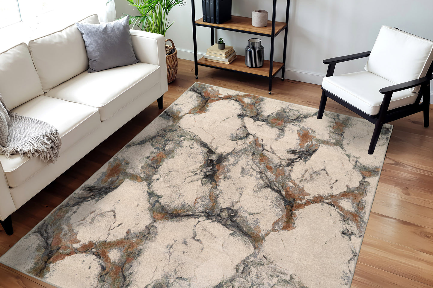 Eclipse 63494-6676 Grey/Multi Area Rug