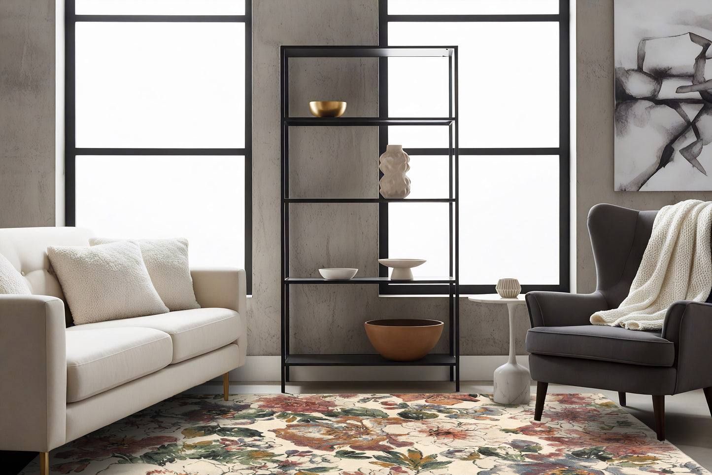 Eclipse 63528-6626 Beige/Multi Area Rug