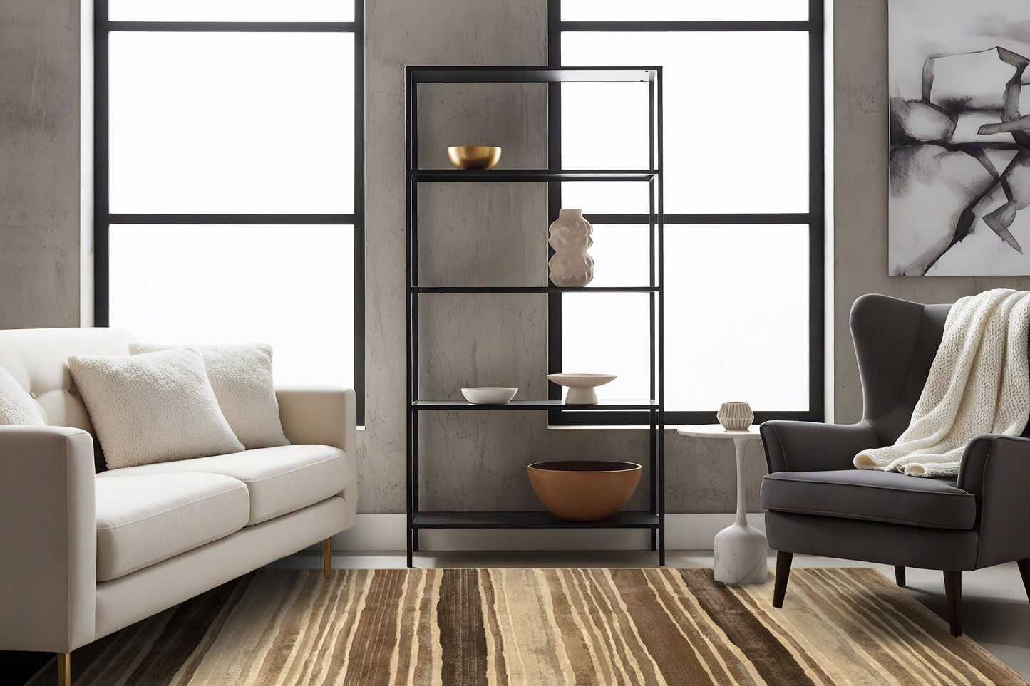 Eclipse 68081-4343 Multi/Silver Area Rug