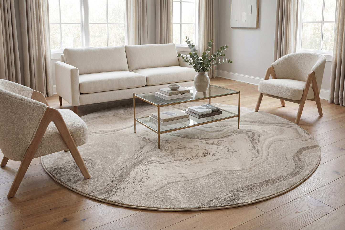 Eclipse 63436-6575 Beige Area Rug