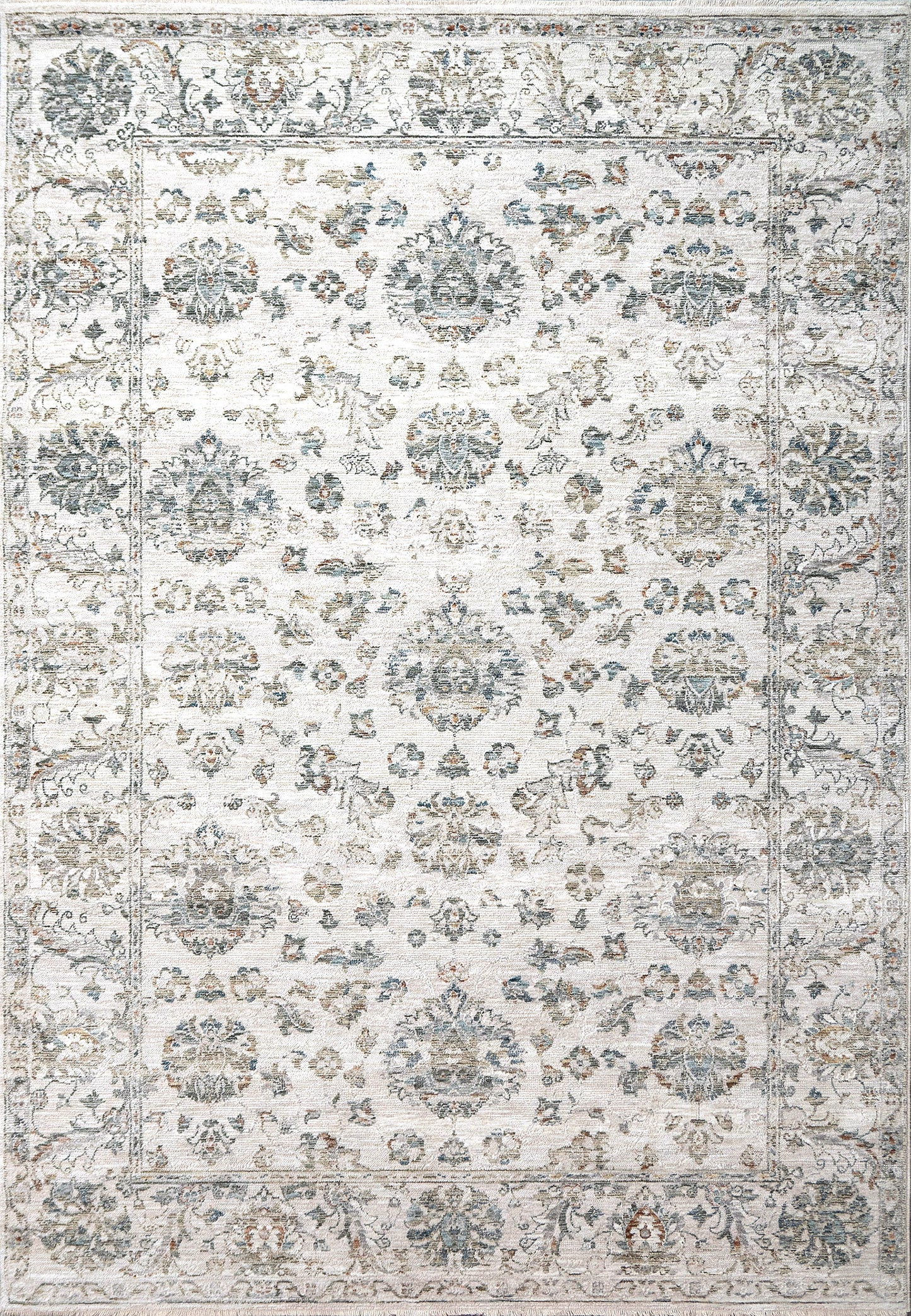 Flare 14742-850 Beige/Blue Area Rug
