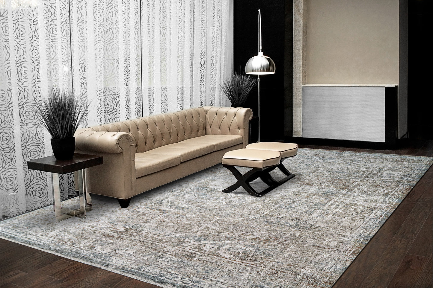 Flare 14743-815 Beige/Ivory/Blue Area Rug