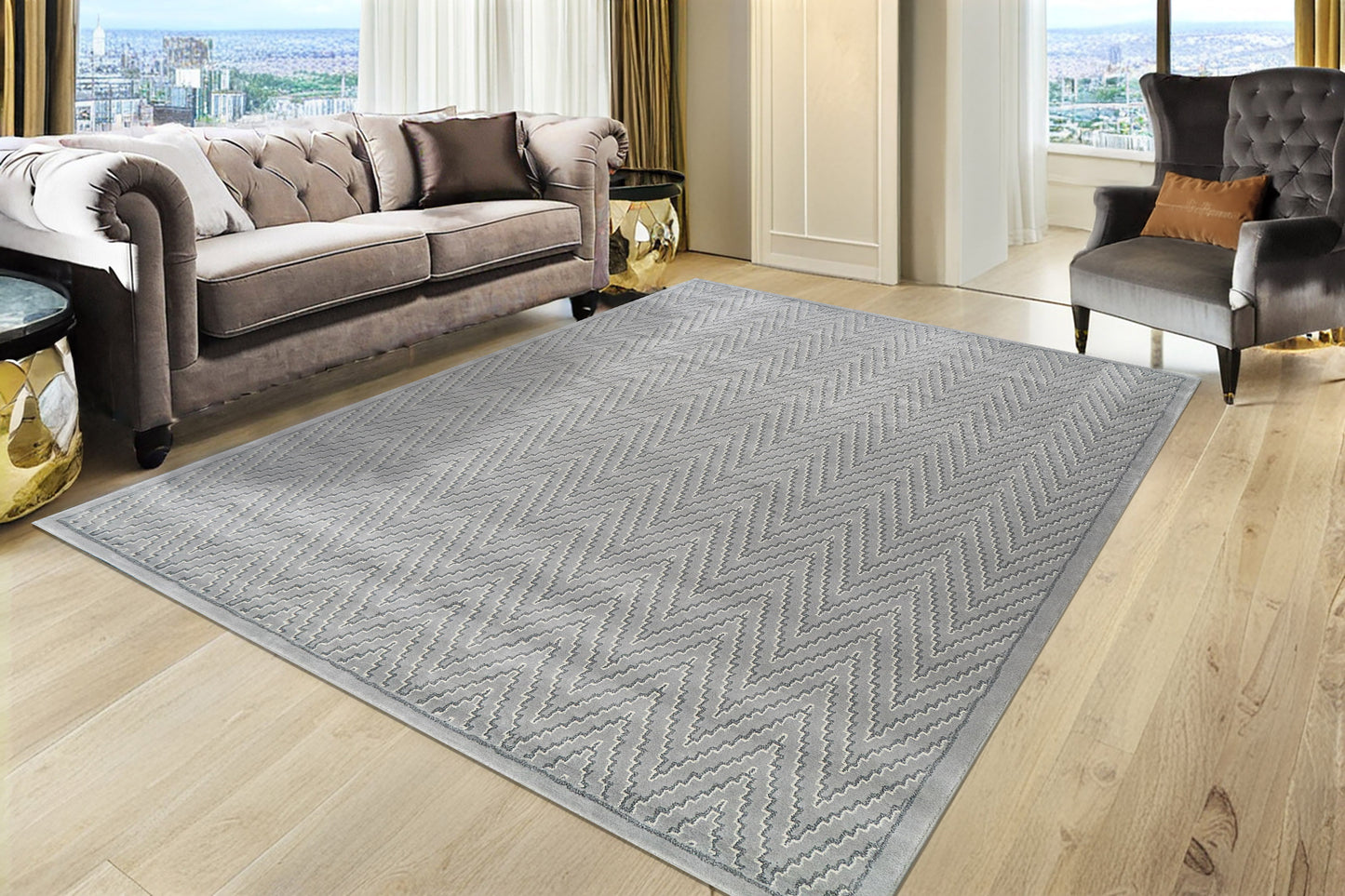 Harmony 59019-5555 Ivory/Blue Area Rug