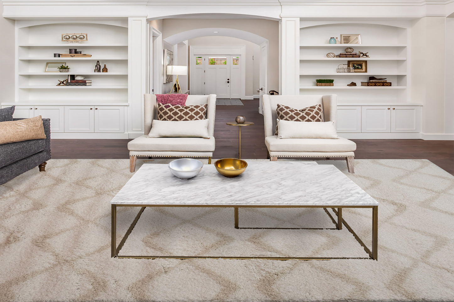 Haven 19590-180 Ivory/Beige Area Rug