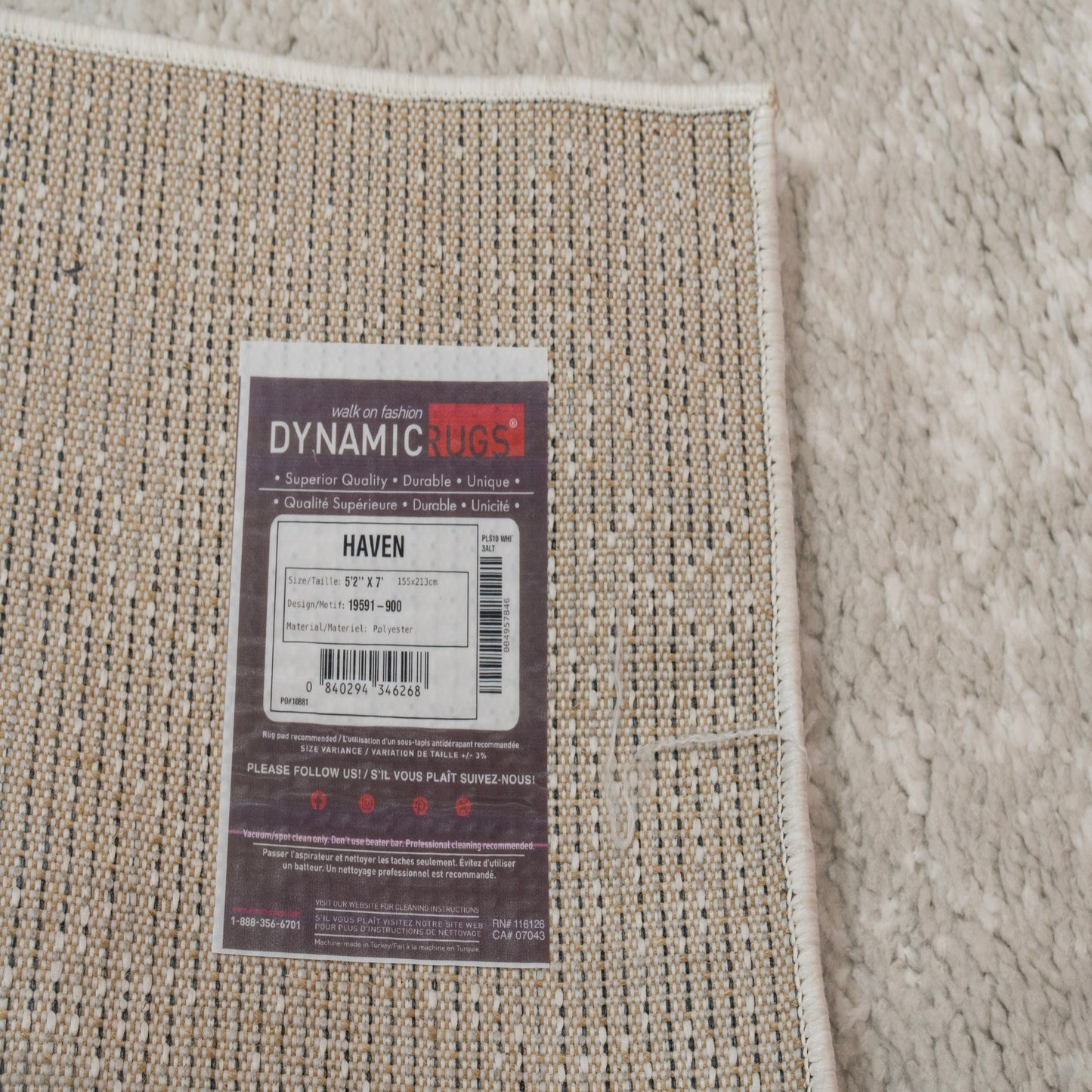Haven 19591-900 Grey Area Rug