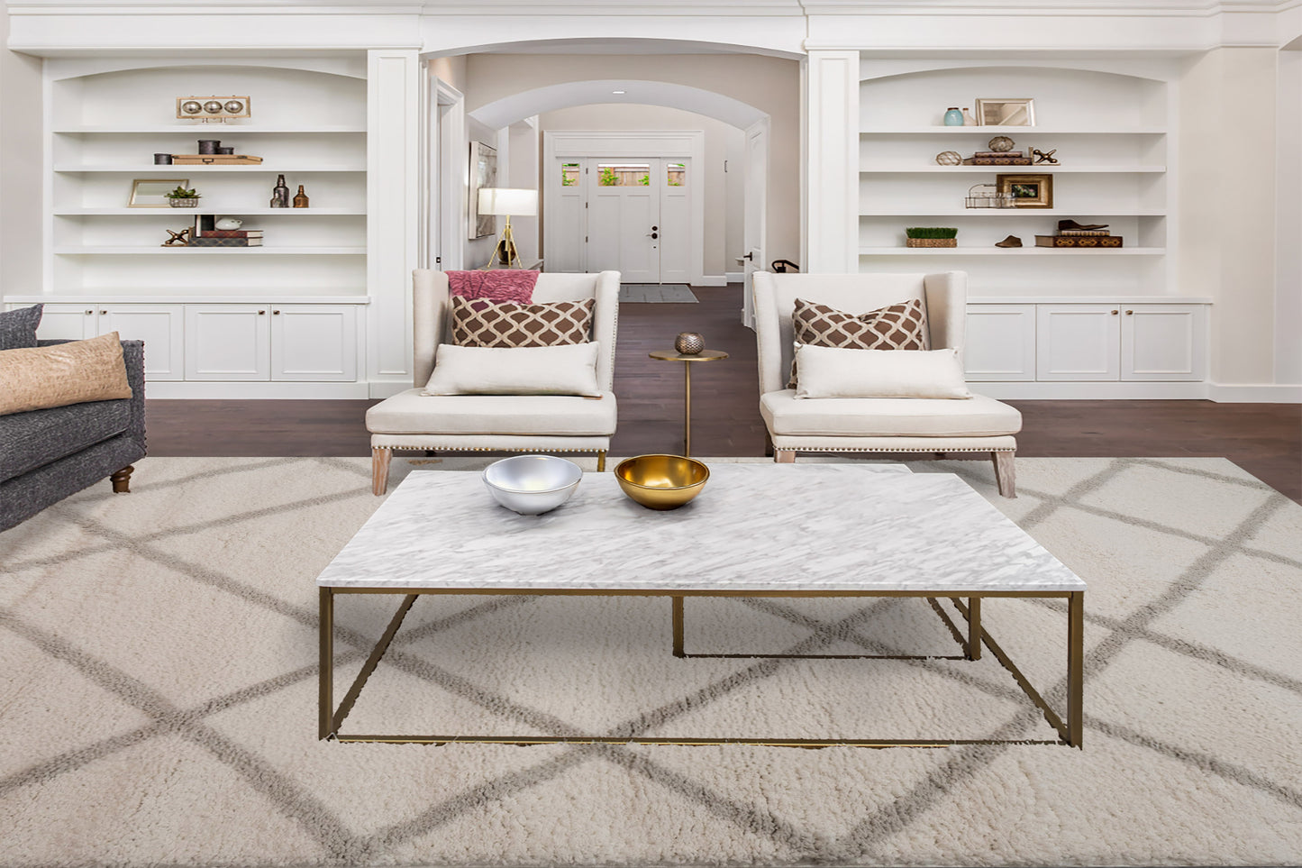 Haven 19594-190 Ivory/Grey Area Rug