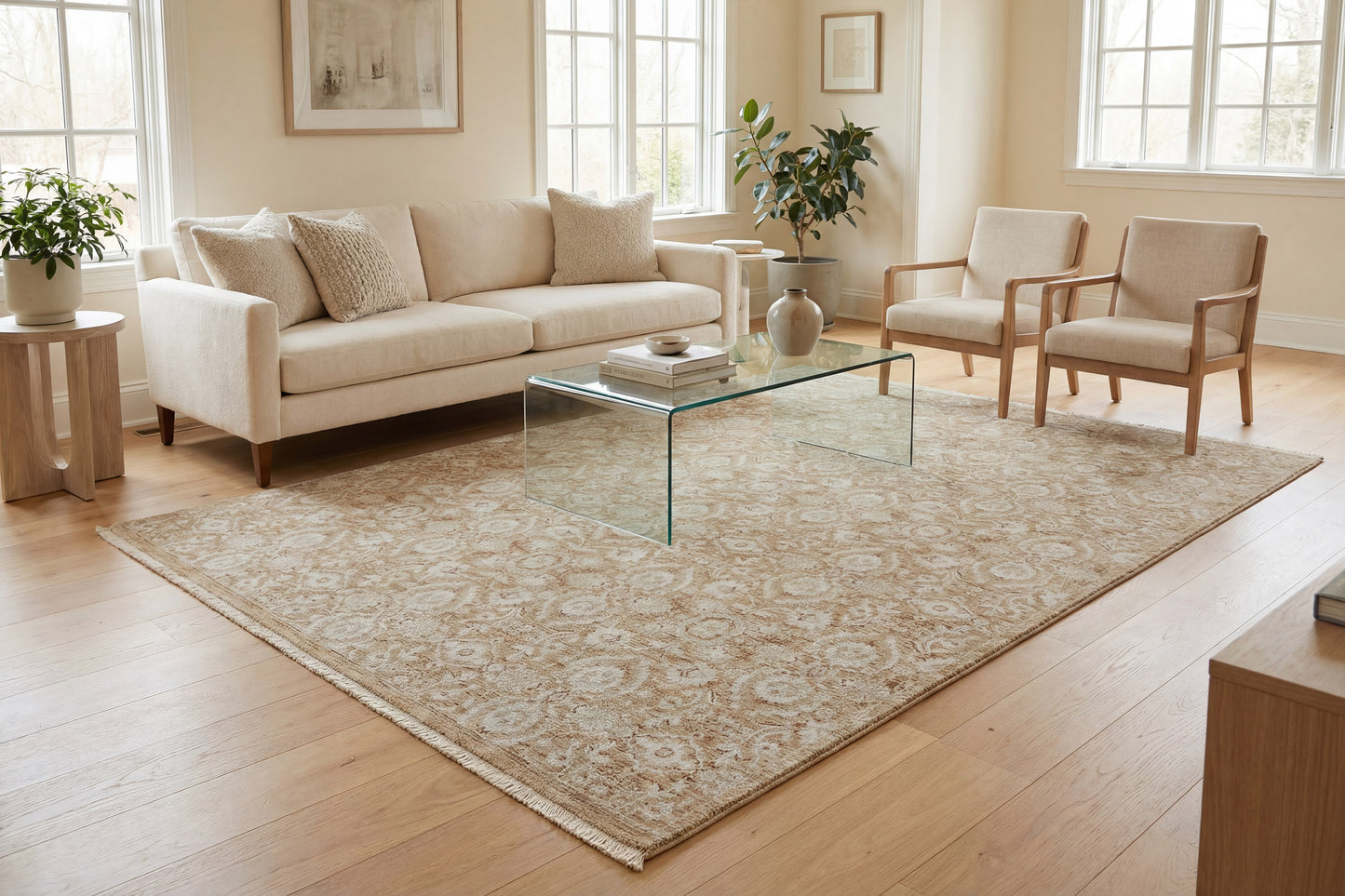 Hudson 1480-710 Gold/Cream Area Rug