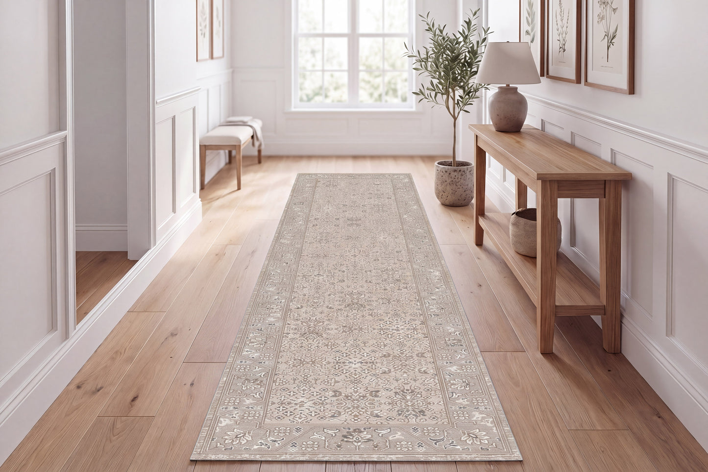 Hudson 1451-890 Beige/Grey Area Rug