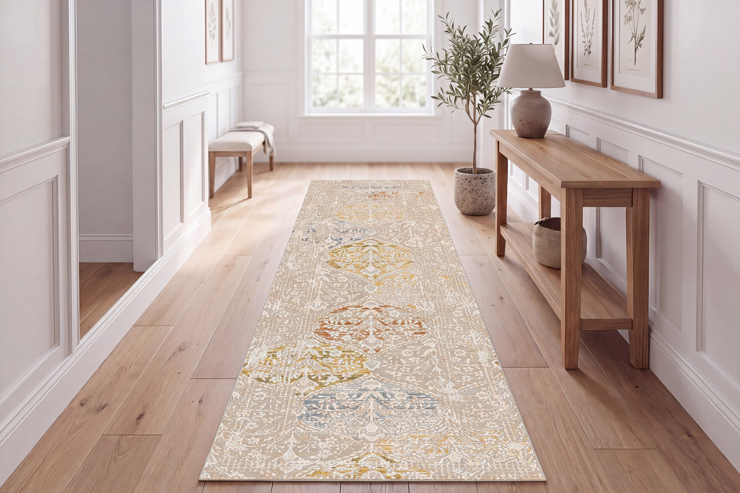 Hudson 1452-899 Beige/Multi Area Rug