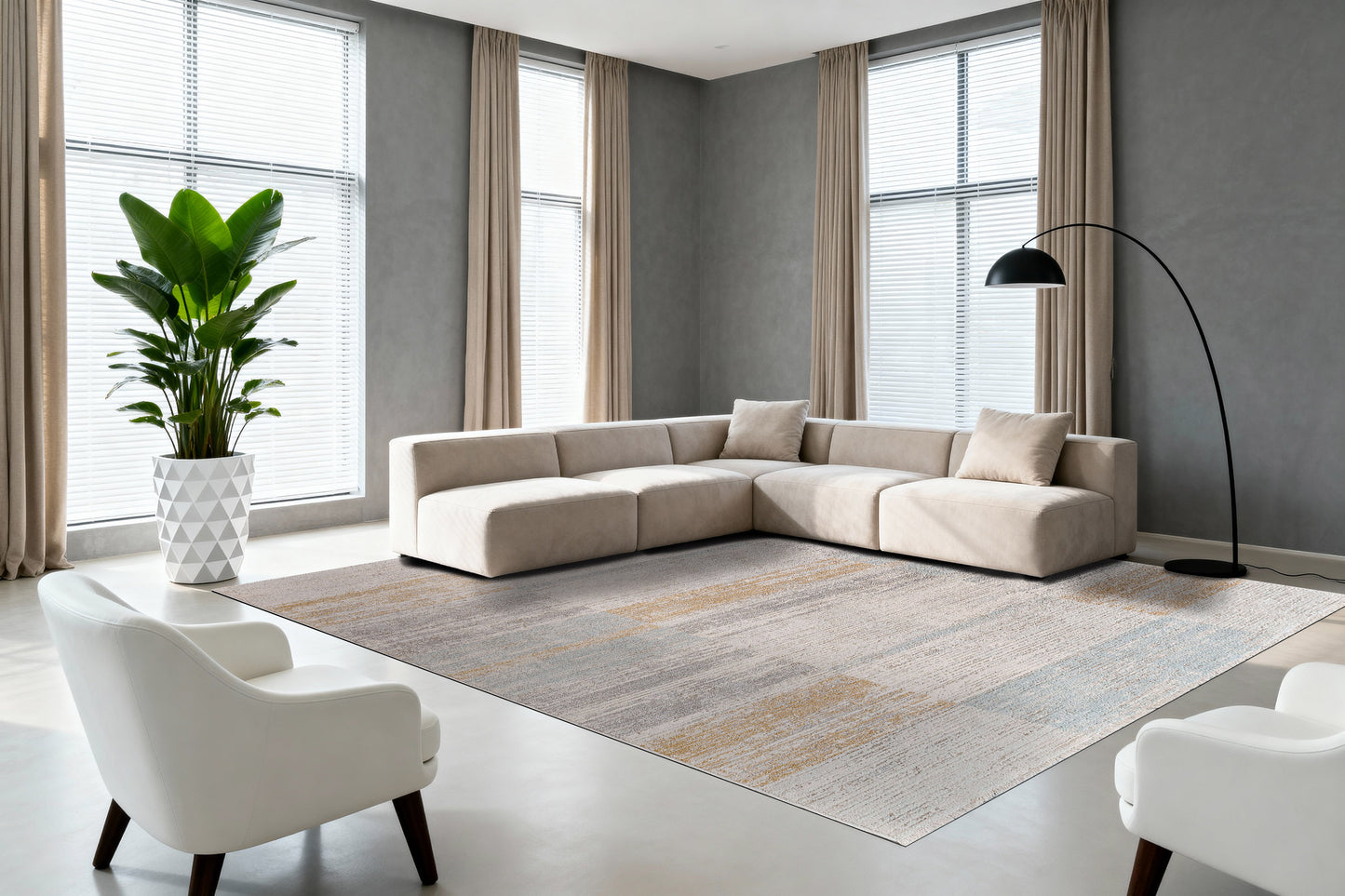 Irving 15551-199 Cream/Multi Area Rug