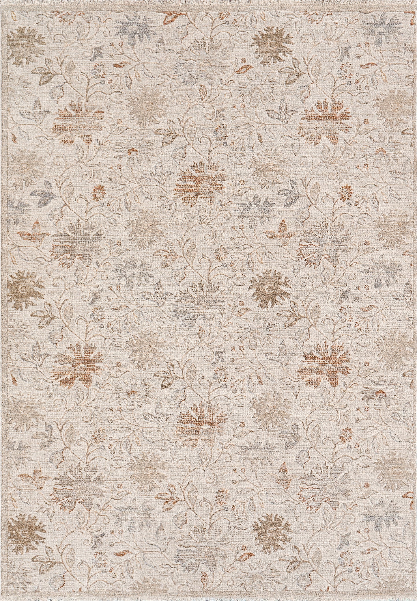 Irving 15553-186 Cream/Beige/Rust Area Rug