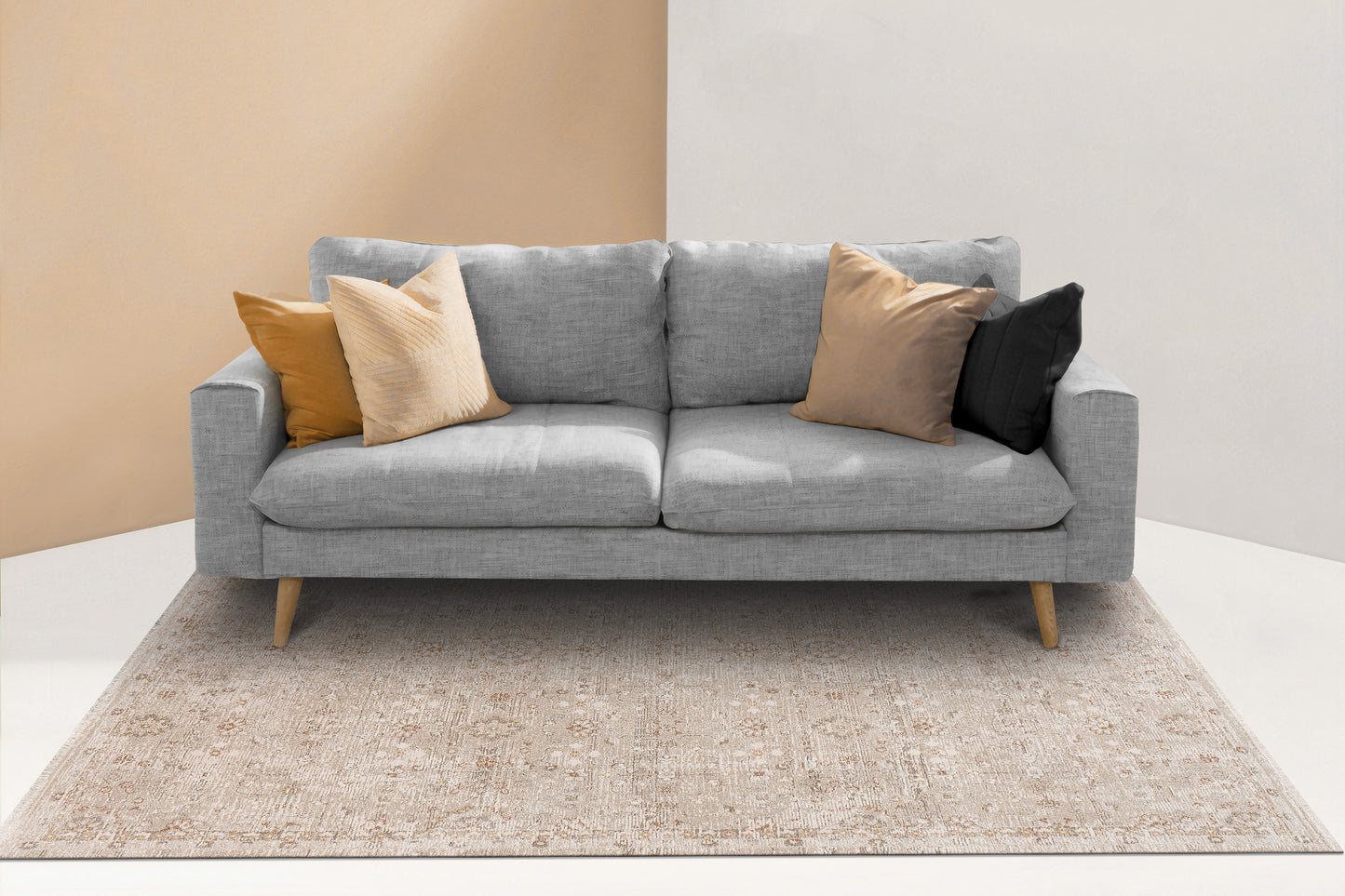 Irving 15556-816 Beige/Cream/Rust Area Rug