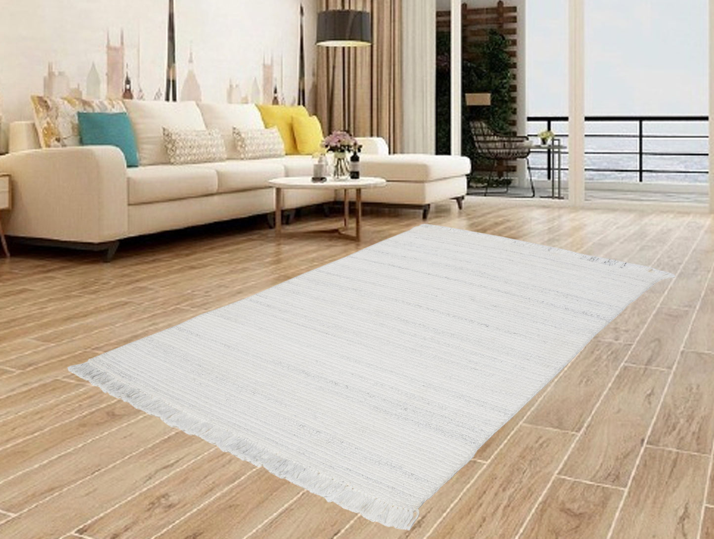 Izzy 5902-100 Snow Area Rug