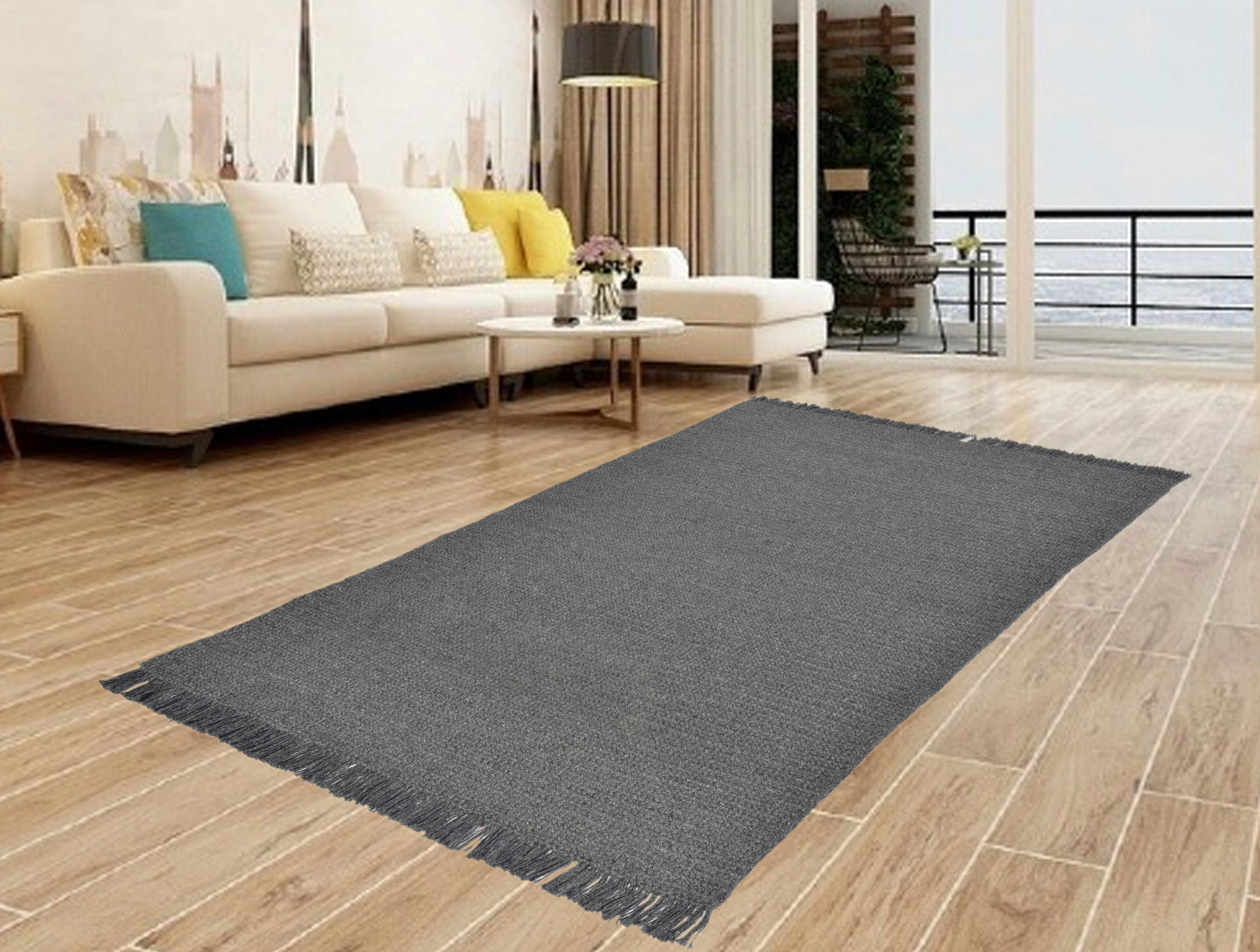 Izzy 5902-190 Dark Grey Area Rug