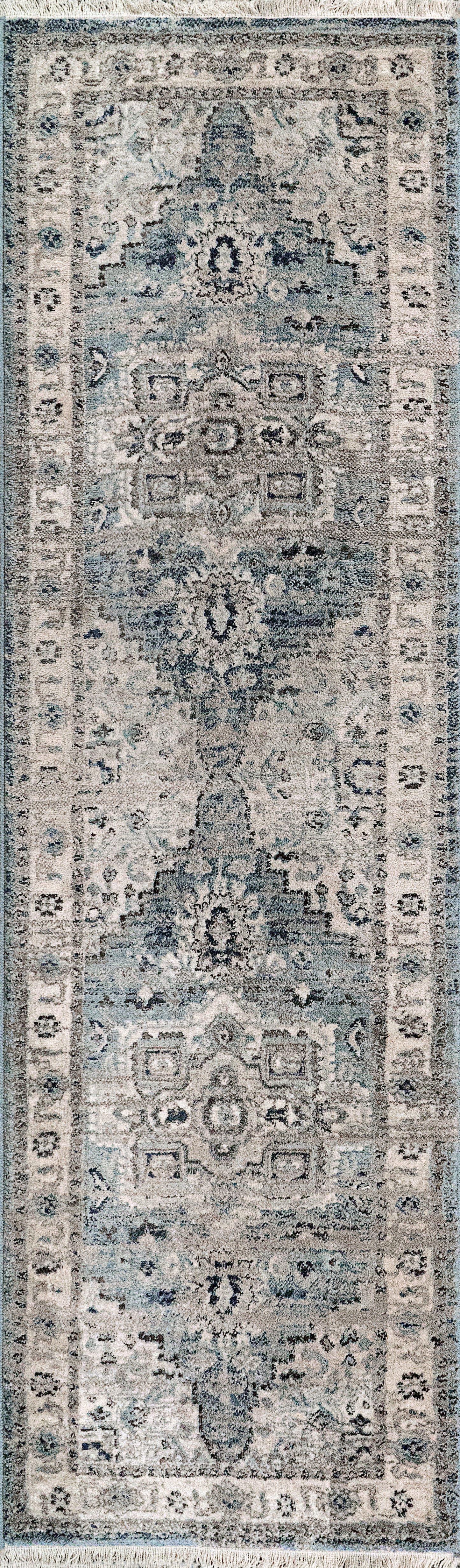 Adorn 500-6882 Light Blue/Cream Area Rug