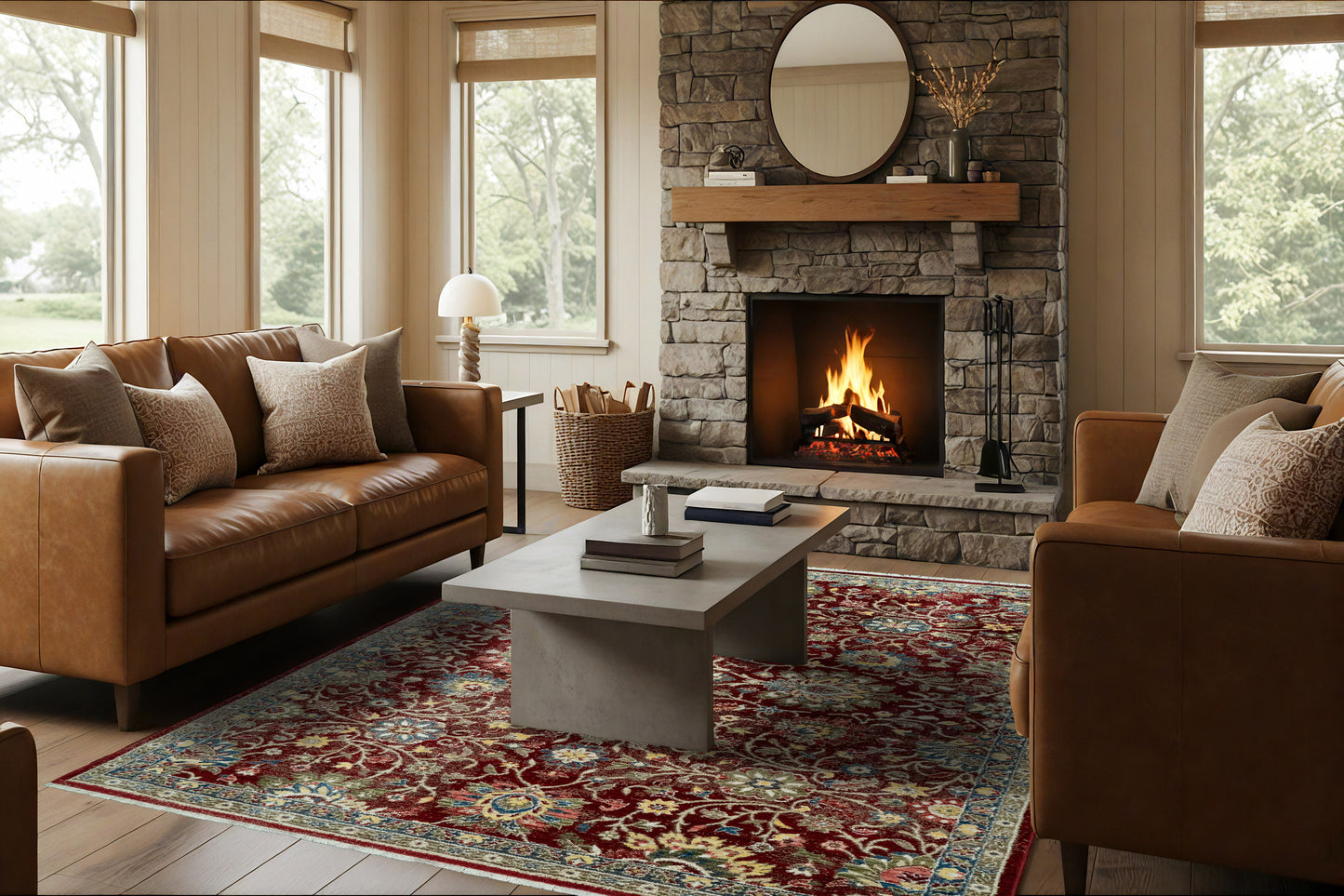 Adorn 300-6883 Red Area Rug