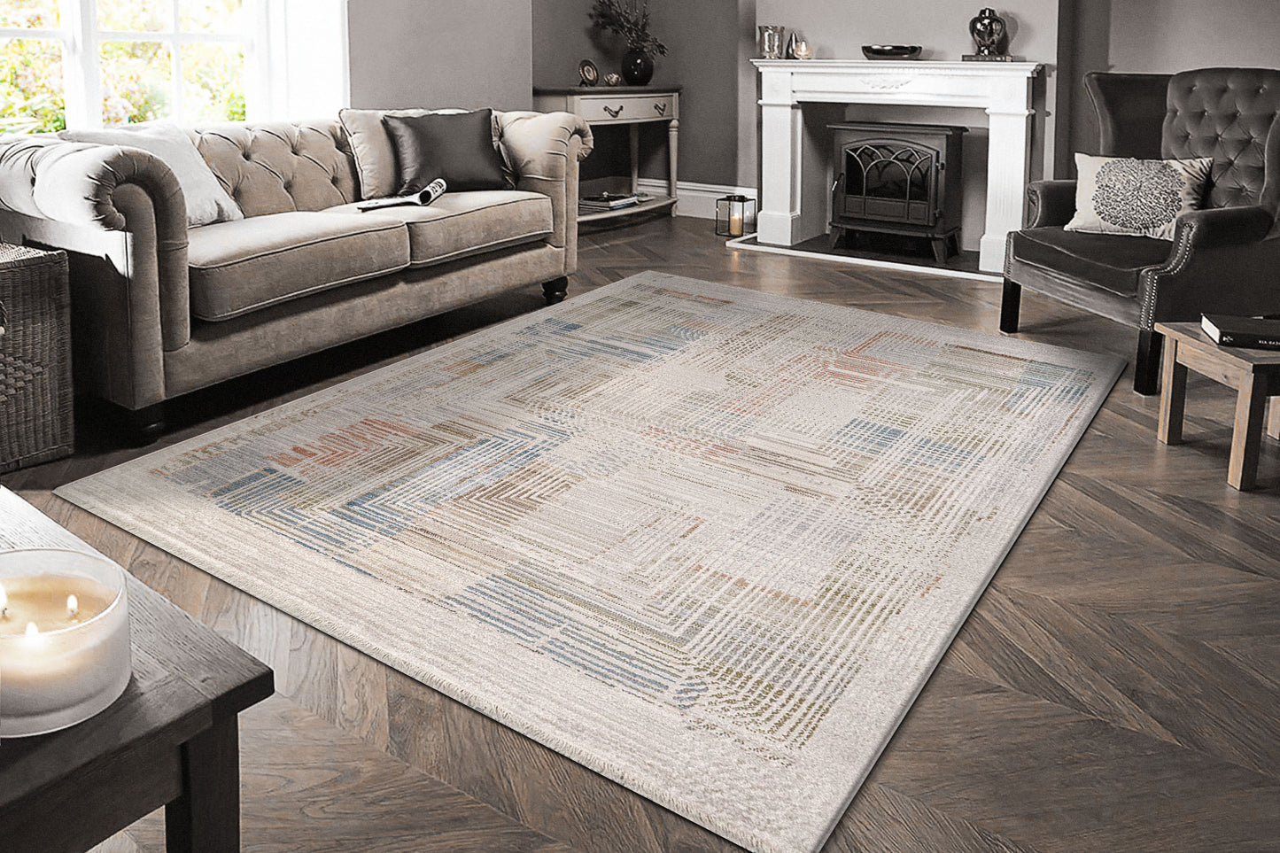 Adorn 899-6889 Beige/Multi Area Rug