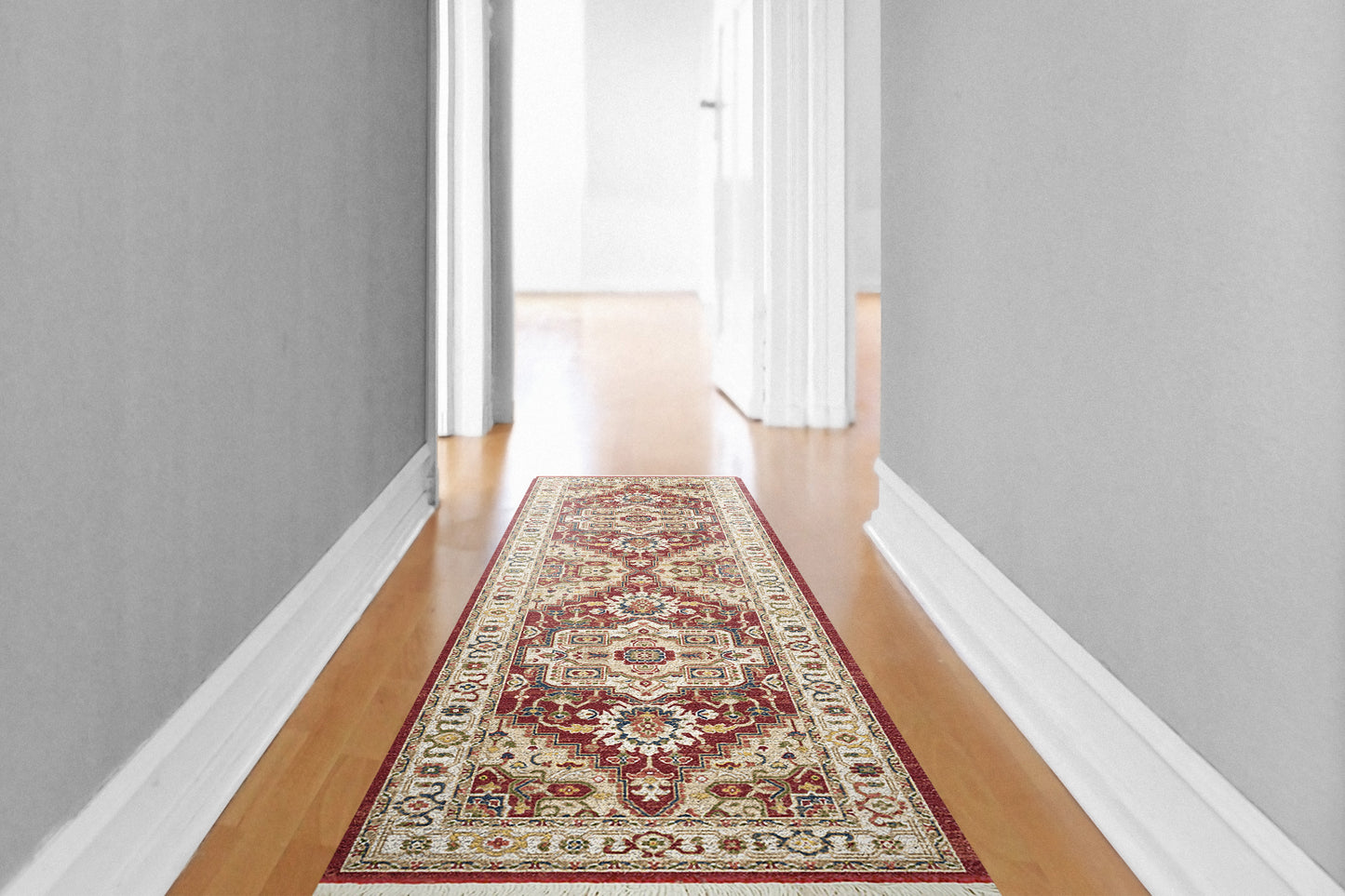 Adorn 130-6882 Ivory/Red Area Rug