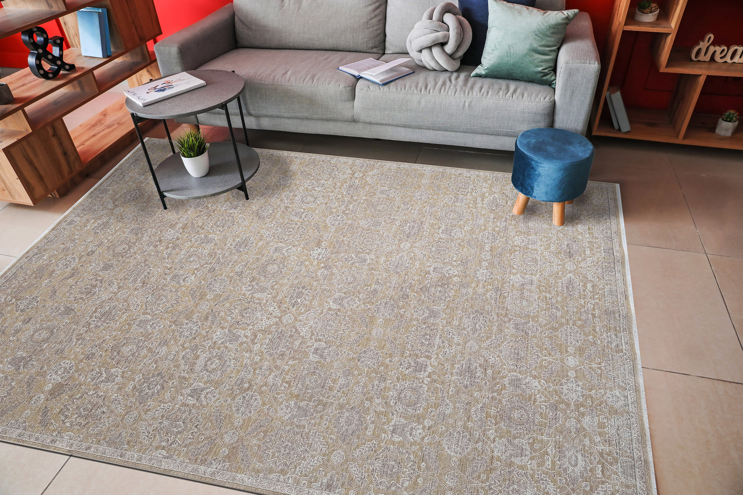 Lara 14629-890 Beige/Grey Area Rug