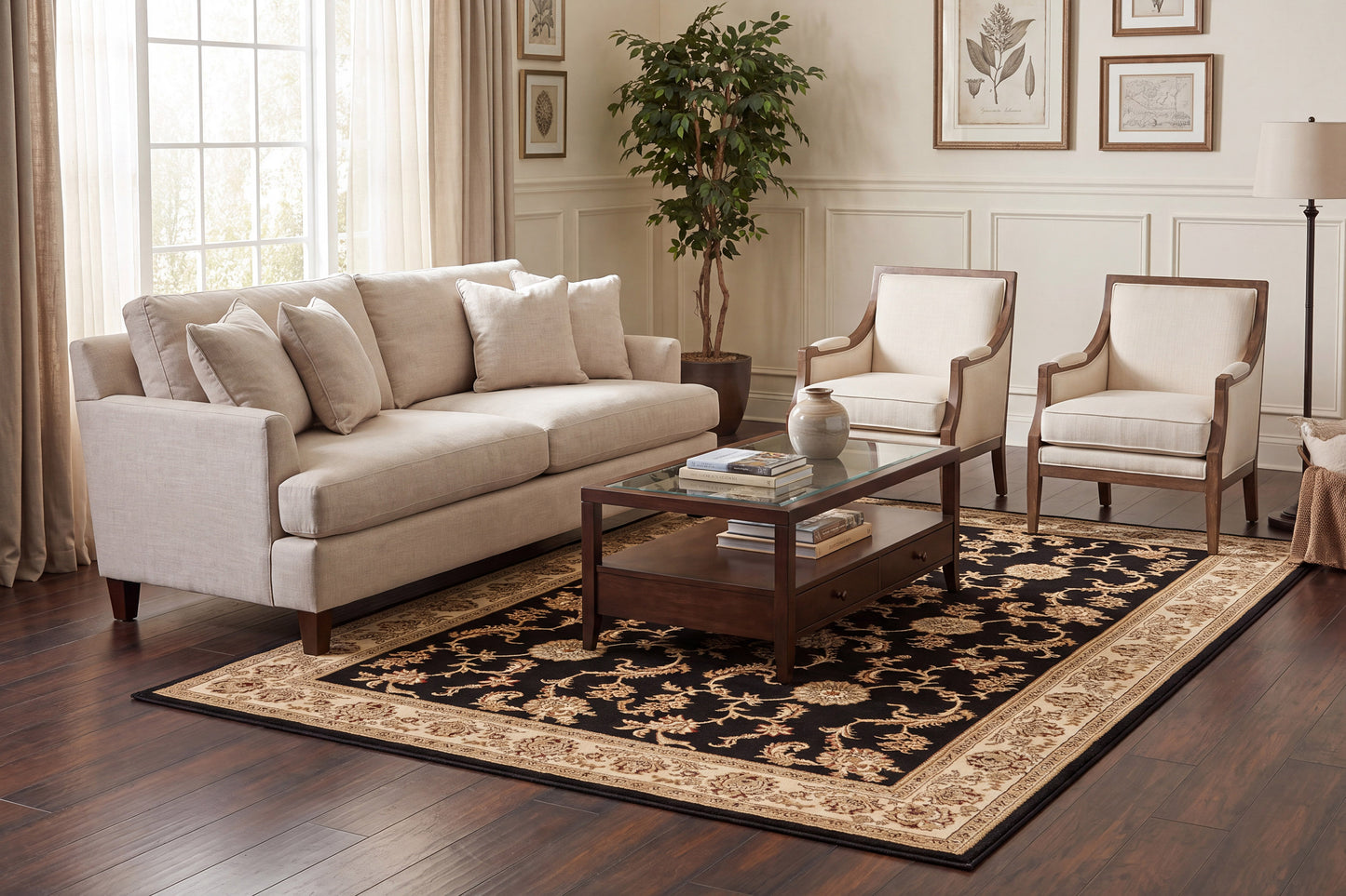 Legacy 58017-090 Black Area Rug