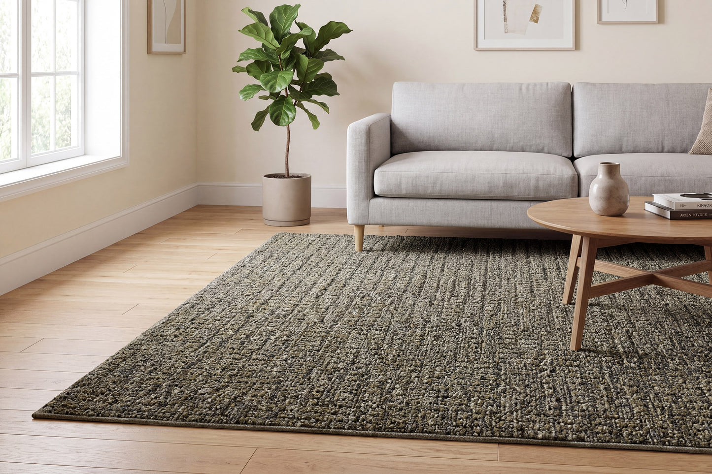 Leon 13611-940 Dark Green Area Rug