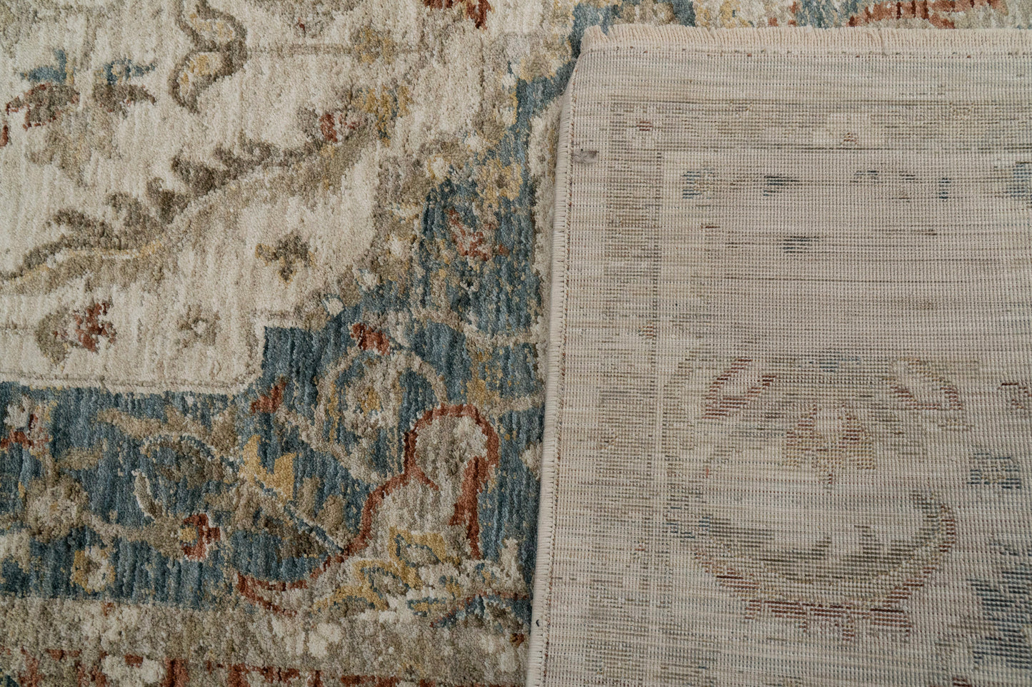 Luminous 17606-185 Cream/Beige/Navy Area Rug