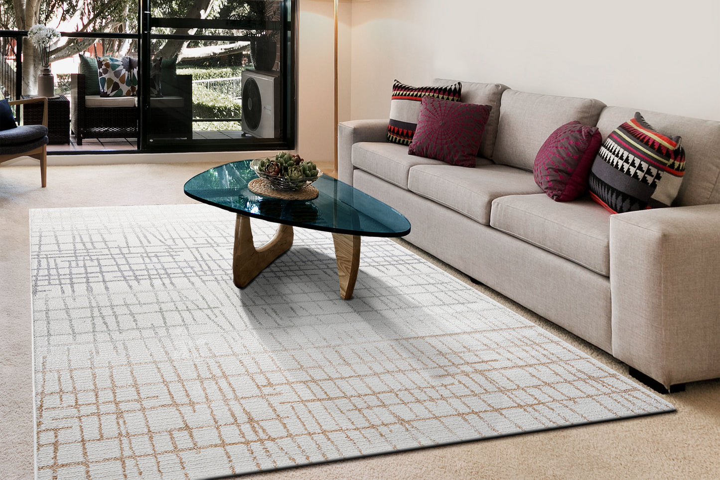 Maximus 15803-198 Ivory/Grey/Beige Area Rug