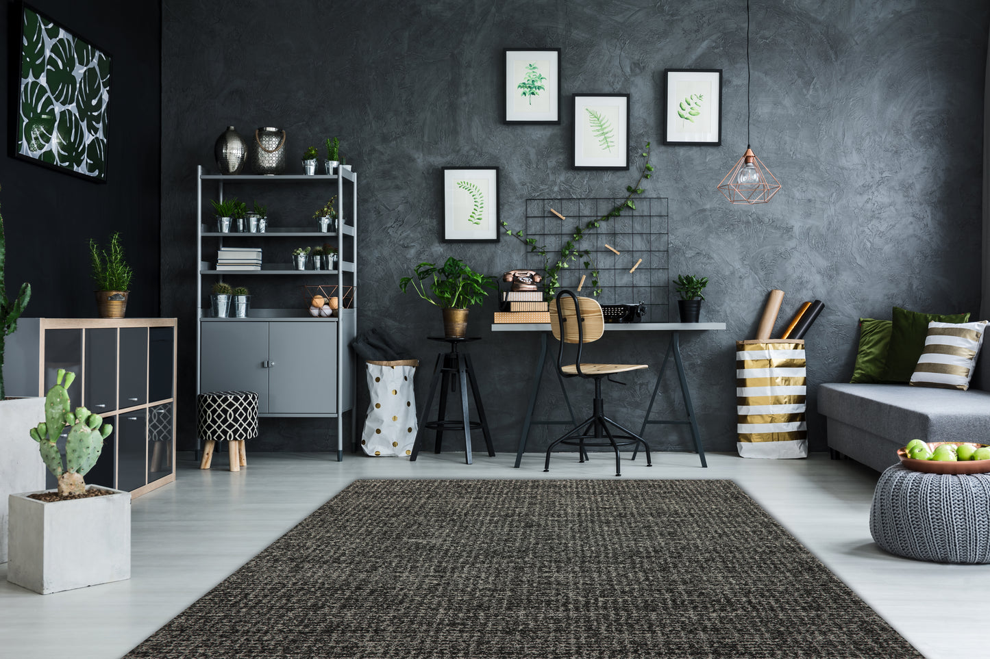 Mehari 23160-8268 Dark Grey/Ivory Area Rug