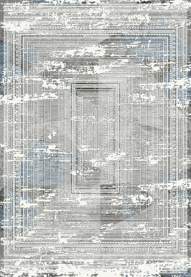 Melbourne 8161-951 Grey/Blue/Ivory Area Rug