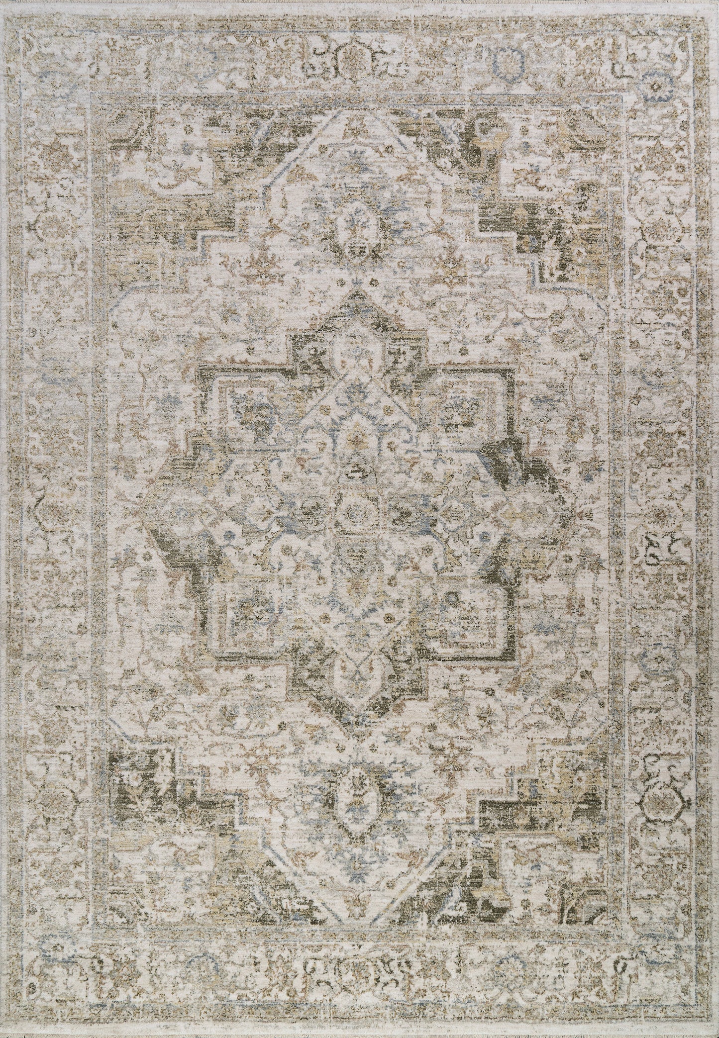 Milano 12501-980 Grey/Beige Area Rug