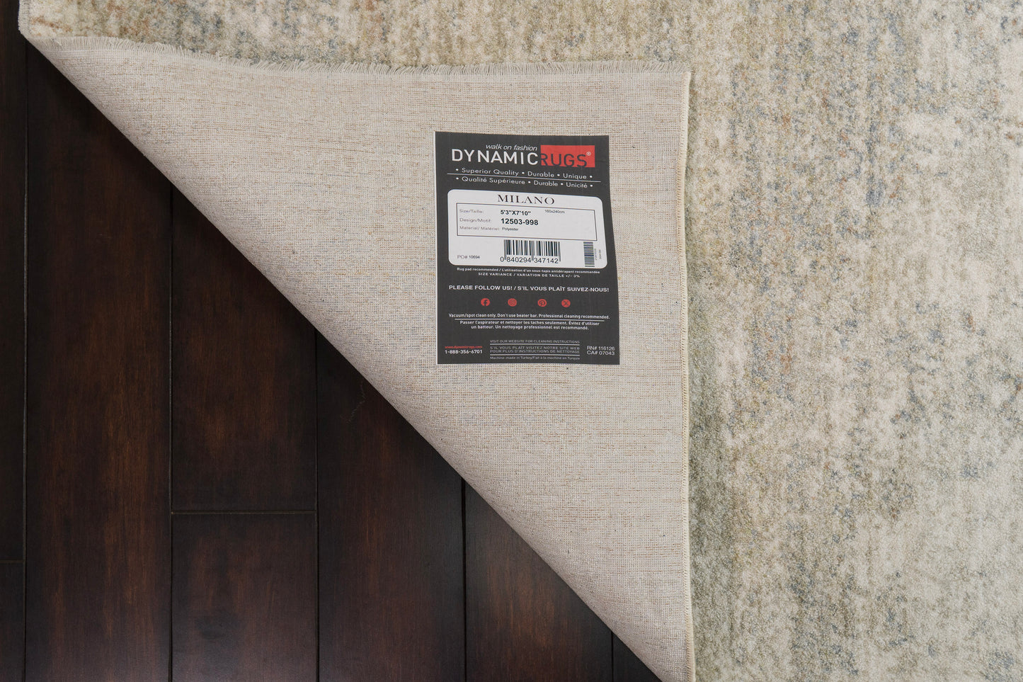 Milano 12503-998 Light Grey/Grey/Beige Area Rug