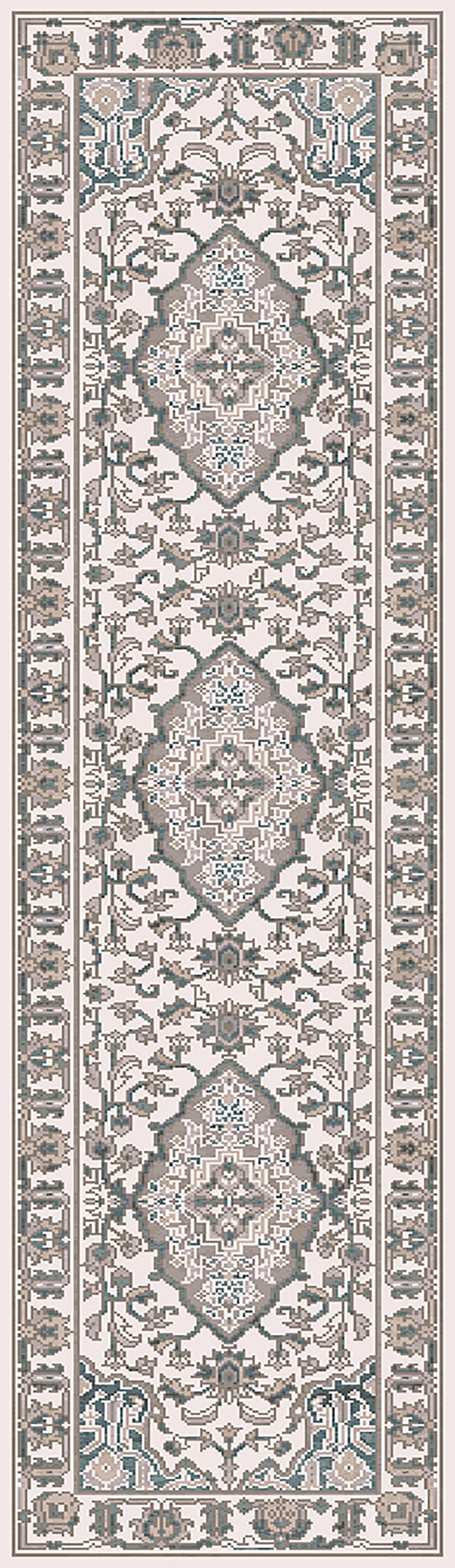 Mood 8475-508 Blue/Beige Area Rug