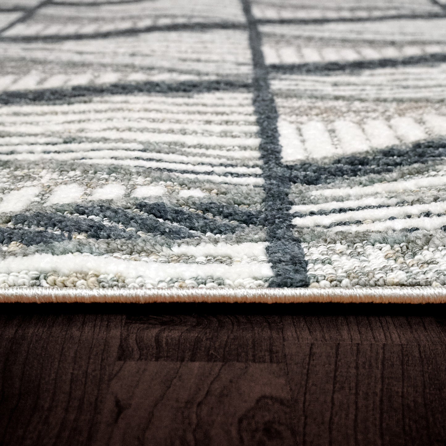 Myth 7292-159 Cream/Blue/Light Grey Area Rug