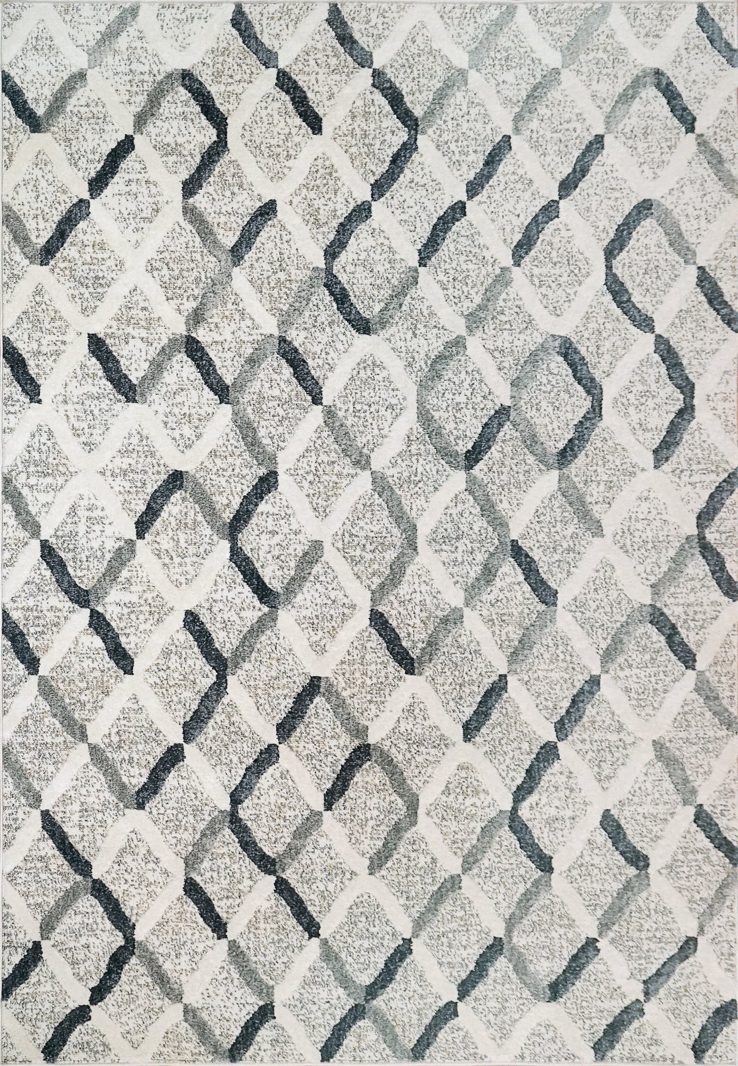 Myth 7294-159 Cream/Blue/Light Grey Area Rug