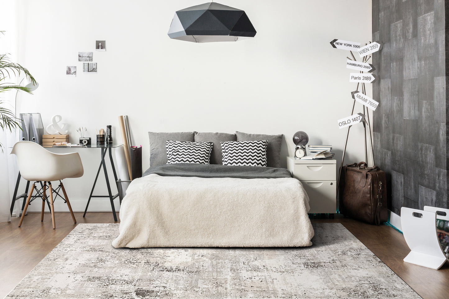 Norma 7283-190 Ivory/Grey Area Rug