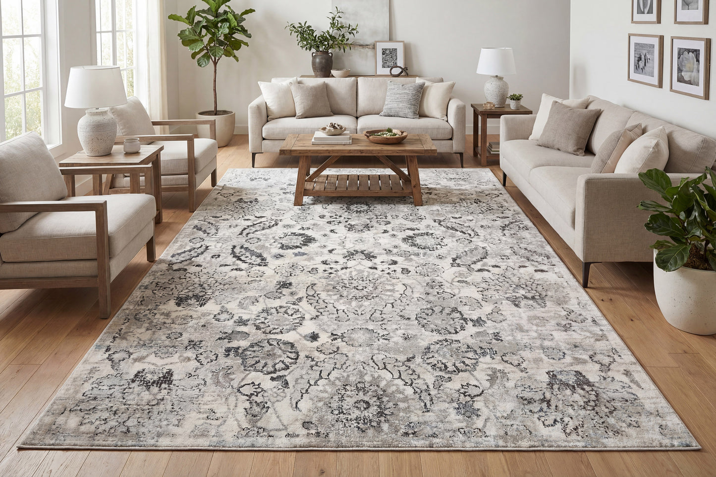 Norma 7284-950 Grey/Blue Area Rug