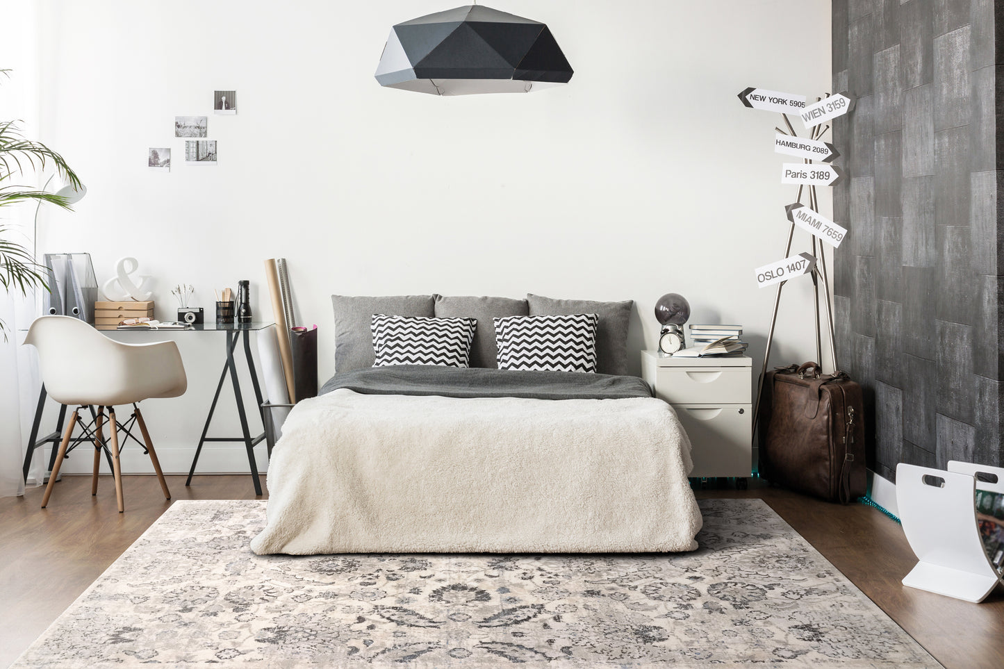 Norma 7284-950 Grey/Blue Area Rug