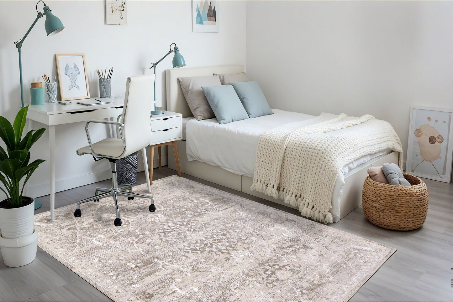 Nova 7080-810 Beige/Ivory Area Rug