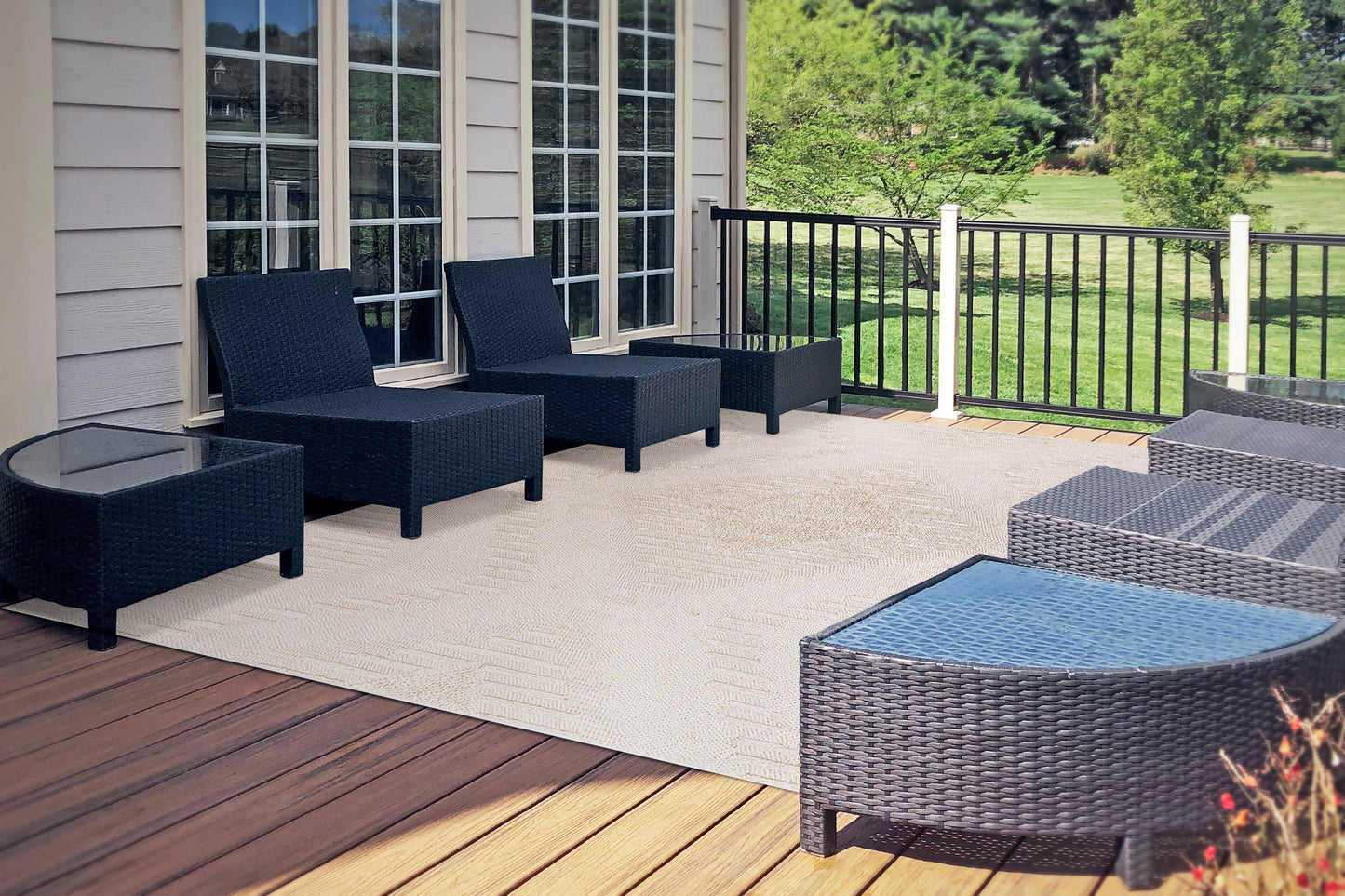 Oasis 4281-180 Beige Area Rug