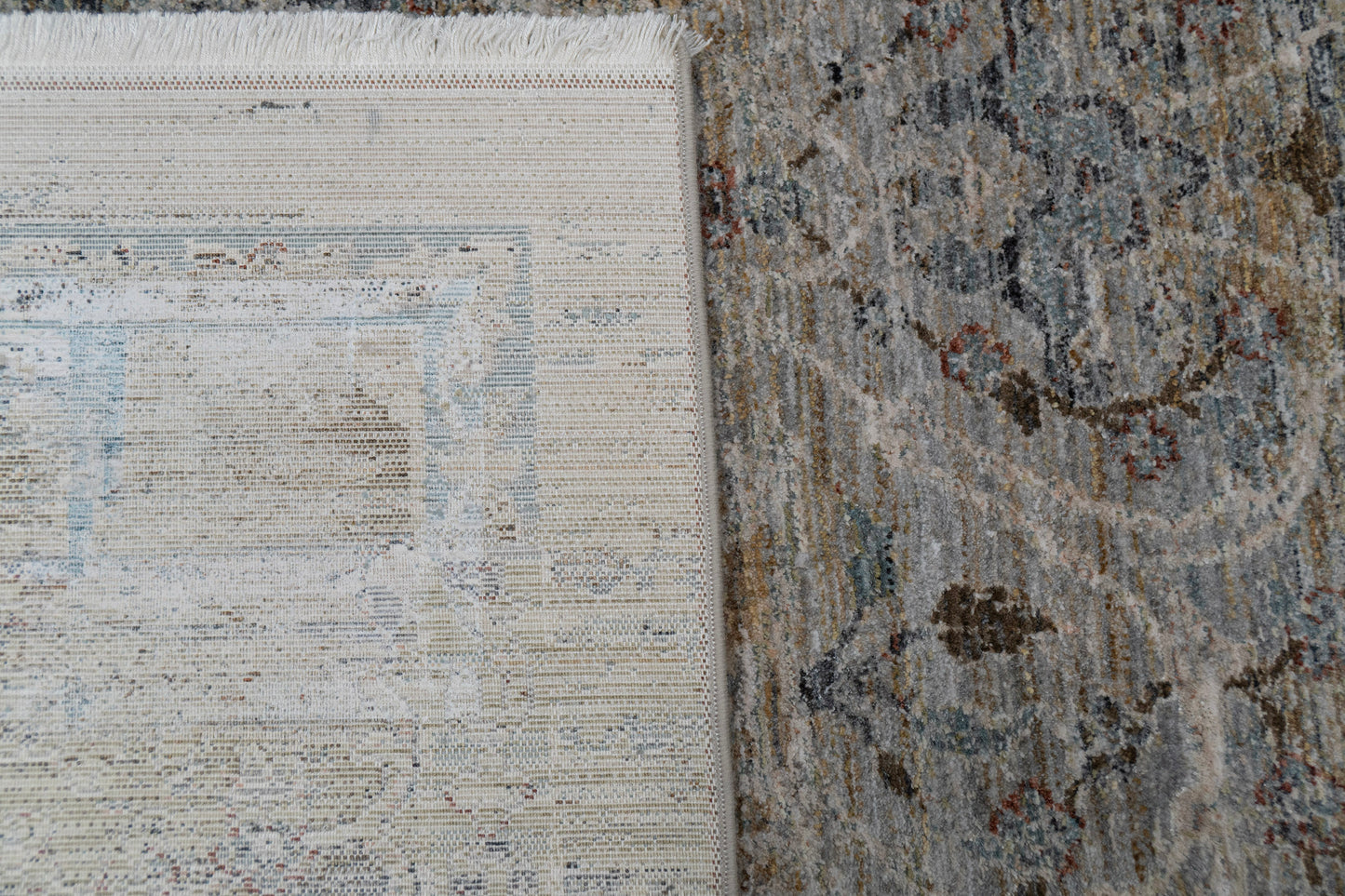 Pandora 17642-580 Navy/Beige Area Rug